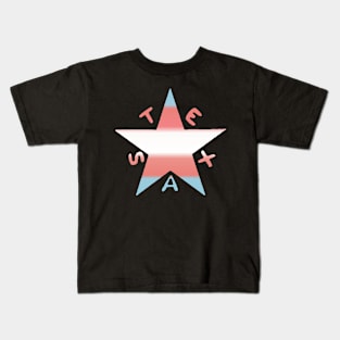 Texas Pride-Trans-Textless Kids T-Shirt